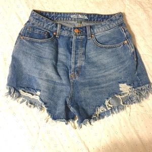 High-waisted shorts